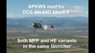 DCS World AH64D block II APKWS mod testing [upl. by Annahsohs988]