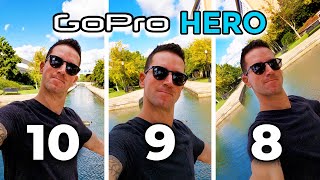 GoPro HERO 10 vs 9 vs 8 [upl. by Houston818]