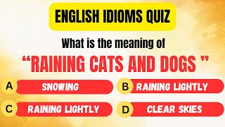 quot20 Fun English Idioms Quiz – Test Your Skills in 10 Seconds 🧠🔥quot [upl. by Ellimaj]