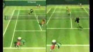 Wii Sports Multiplayer Wii Tennis [upl. by Allebara817]