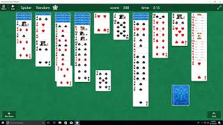 Microsoft Solitaire Collection Spider 4 Suits On Windows 10 [upl. by Aurelie]