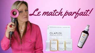 Match parfait cheveux Olaplex Dyson et huile de cacay beauté 40 ans [upl. by Fredela771]