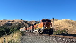 Trains on the Stockton Subdivision [upl. by Isayg522]