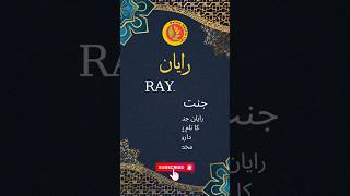 Rayaan Name Meaning in Urdu  رایان نام کا مطلب [upl. by Nnylarac919]