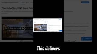 What is SAP S4 Hana Cloud Edition s4hana saptutorial [upl. by Alyce]