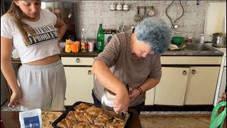 BABA UČI ANJU I DEDU KAKO SE PRAVI BAKLAVA najjači recept [upl. by Theurer]