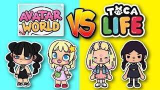 Avatar world Vs Toca boka life Gameplay tocaboca avatarworld [upl. by Bortman303]