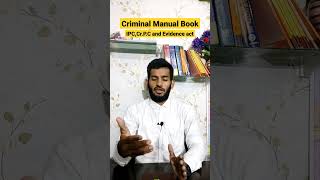 Criminal Manual  IPC CrPC and Evidence Act [upl. by Polak]