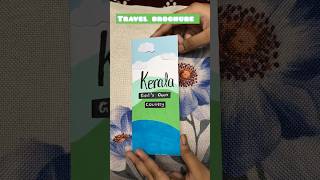 Kerala travel brochure idea  School Project Ideas travel kerala diy schoolproject trending [upl. by Henka]