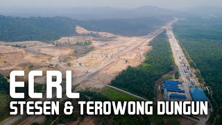 ECRL Terengganu Stesen amp Terowong Dungun Bukit Bauk Jalan Kemaman  Dungun  East Coast Rail Link [upl. by Alysoun]