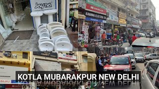 Kotla Mubarakpur  4K 😷 Walk  Kotla Mubarakpur South Delhi 🇮🇳  Sanitary Hardware amp Electric Shop [upl. by Salazar525]