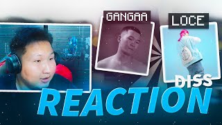 GANGAA vs LOCE PART2 Official Music Video Reaction [upl. by Nyliac]