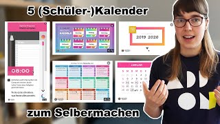 Tutorial 5 kostenlose kreative SchülerKalender mit Genially  OnlineTool  DIY  Anleitung [upl. by Eanrahs]