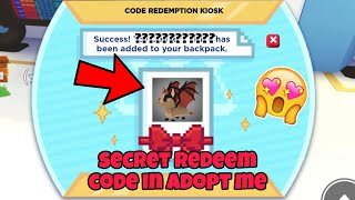 Secret Redeem Code in adopt me OMG [upl. by Edva644]