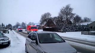 RTW  NEF RKISH Heide im schnee in Hemmingstedt ✔ [upl. by Kaspar]