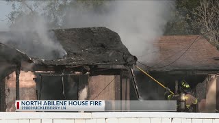 North Abilene home engulfed in fire after neighbors hear explosions [upl. by Coulson]