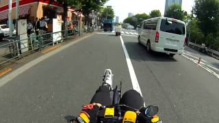 Recumbent bike is faster than 50cc bike [upl. by Anestassia]