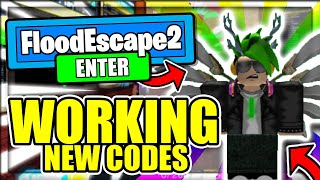 ALL NEW SECRET OP WORKING CODES Roblox Flood Escape 2 [upl. by Nagaem]