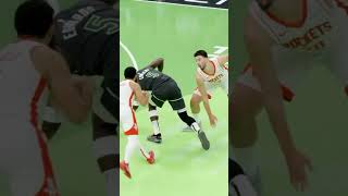 Edward crazy crossover plus eurostep combo is INSANE nba shorts [upl. by Dnesnwot]