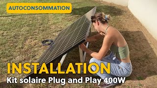 Installation du kit panneau solaire Plug and Play pour lautoconsommation Solaris Go [upl. by Allecsirp24]