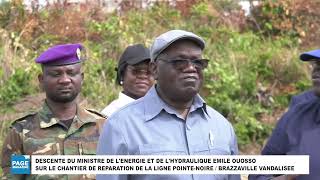 Réhabilitation de la ligne électrique PointeNoire  Brazzaville tronçon MindouliTsielampo [upl. by Mayhs]