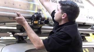 RhinoRack  Side Boat Loader Installation Part 12  Stowing Your ramps and strapping down your boat [upl. by Walburga]