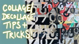 Collage  decollage demo tips and tricks [upl. by Norby]