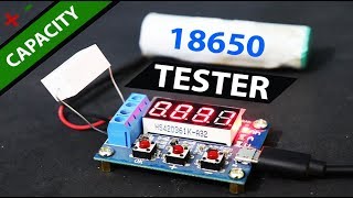 Battery Capacity Tester for Lithium Battery 18650 Cell [upl. by Waddell]