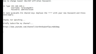 How to Change Huawei ONTONU Wifi Password Change [upl. by Eiliah239]