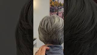 Layered bob haircut style Janehairsalon mystyle canada music shorts [upl. by Suhpesoj]