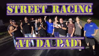 Da Pad Drag Racing on the street New Orleans 2024 small tire street outlaws nola [upl. by Let]