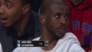 New York Knicks at LA Clippers  March 20 2017 [upl. by Nahrut746]