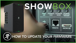 Mackie ShowBox Overview Firmware Update Tutorial [upl. by Lucius]