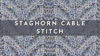 How to Knit the Staghorn Cable Stitch Knitting Pattern  Knitting Stitch Pattern  English Style [upl. by Arocal503]