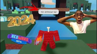 The NO ARMOR CHALLENGE in 2024 is EASY  Roblox Bedwars [upl. by Noside]