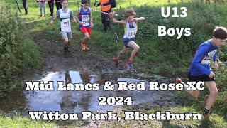 Mid Lancs amp Red Rose XC 2024  Witton Park U13 Boys [upl. by Tijnar]