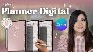 Crea tu propio PLANNER DIGITAL desde cero con CANVA 🌟 [upl. by Ahsienot]