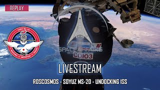 Roscosmos  Soyuz MS20  Undocking ISS  December 20 2021 [upl. by Eniamirt]