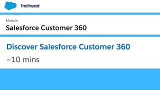 Discover Salesforce Customer 360 Quiz Answers  Salesforce Customer 360 [upl. by Allin]