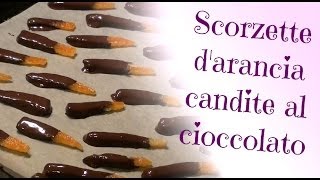 Scorzette darancia candite al cioccolato [upl. by Ziul]