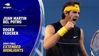 Juan Martin del Potro vs Roger Federer Extended Highlights  2009 US Open Final [upl. by Ollehto]