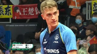 Anton Kallberg15 vs Yeh ChihWei203  ITTF Mixed Team World Cup 2023 [upl. by Selrac]