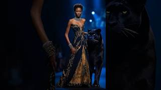 Woman’s Stunning Fusion with Black Panther – Elegance Meets Wild Power [upl. by Tunk]