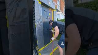 How To Prep amp Spray Paint a Composite Door in Anthracite Grey  Mask Clean amp Spray to like New [upl. by Ahsil]