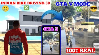 Gta V Mod Cheat Code In Indian Bike Driving 3D  Indian Bike Driving 3D Gta V Mod Cheat Code [upl. by Nehgem862]