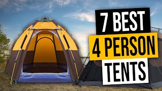 Best 4 Person Tent  Top 7 Review Buying Guide 2023 [upl. by Adia241]