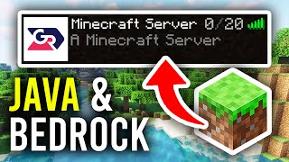 How To Make A Minecraft Java and Bedrock Server For Free  Full Guide [upl. by Ynaitirb]