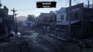 Red Dead Redemption 2 Long shootout milksop deputy no help gets blasted [upl. by Orpha]