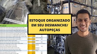 Como organizar bem o estoque do desmanche ou autopeças e zerar as perdas [upl. by Marinna]