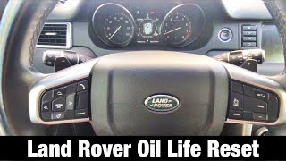 How to reset Service Reminder 2019 Land Rover Discovery Sport  Range [upl. by Eninej]